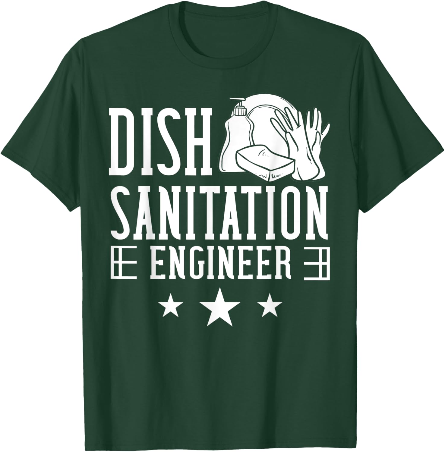 Dishwasher Dishwashing Gift Job Dish Washing T-Shirt - T-Shirt | Forest