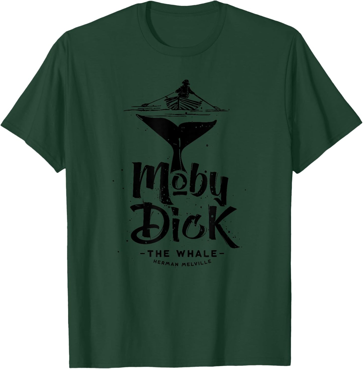 Moby Dick, Herman Melville whale literary gift T-Shirt - T-Shirt | Forest