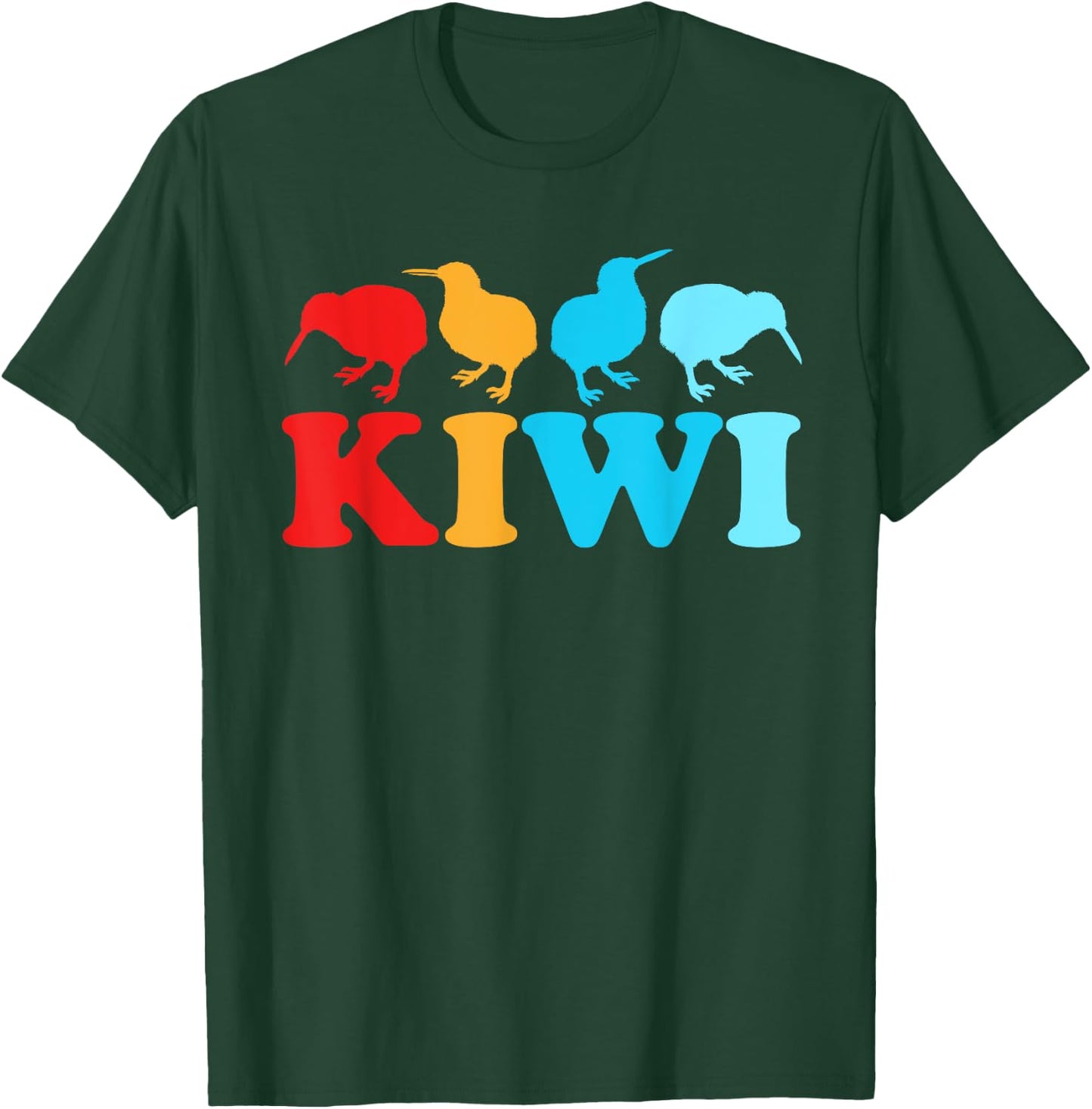Kiwi Squad New Zealand Kiwi Bird T-Shirt - T-Shirt | Forest