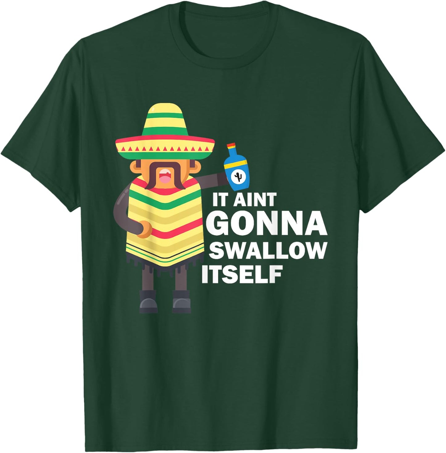 Juan Drinking Mexican Fiesta Quote Funny Cinco de Mayo T-Shirt - T-Shirt | Forest