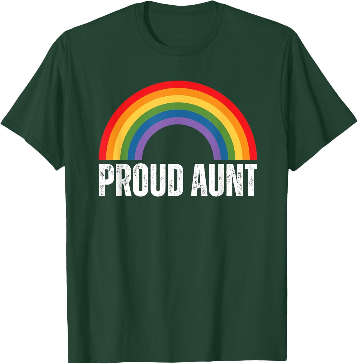 Proud Aunt Rainbow Gay Pride T-Shirt - T-Shirt | Forest