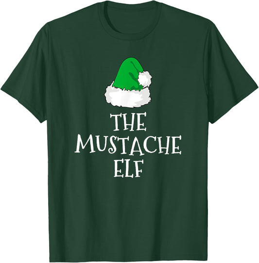 I'm The Mustache Elf Christmas Funny Pajama T-Shirt - T-Shirt | Forest