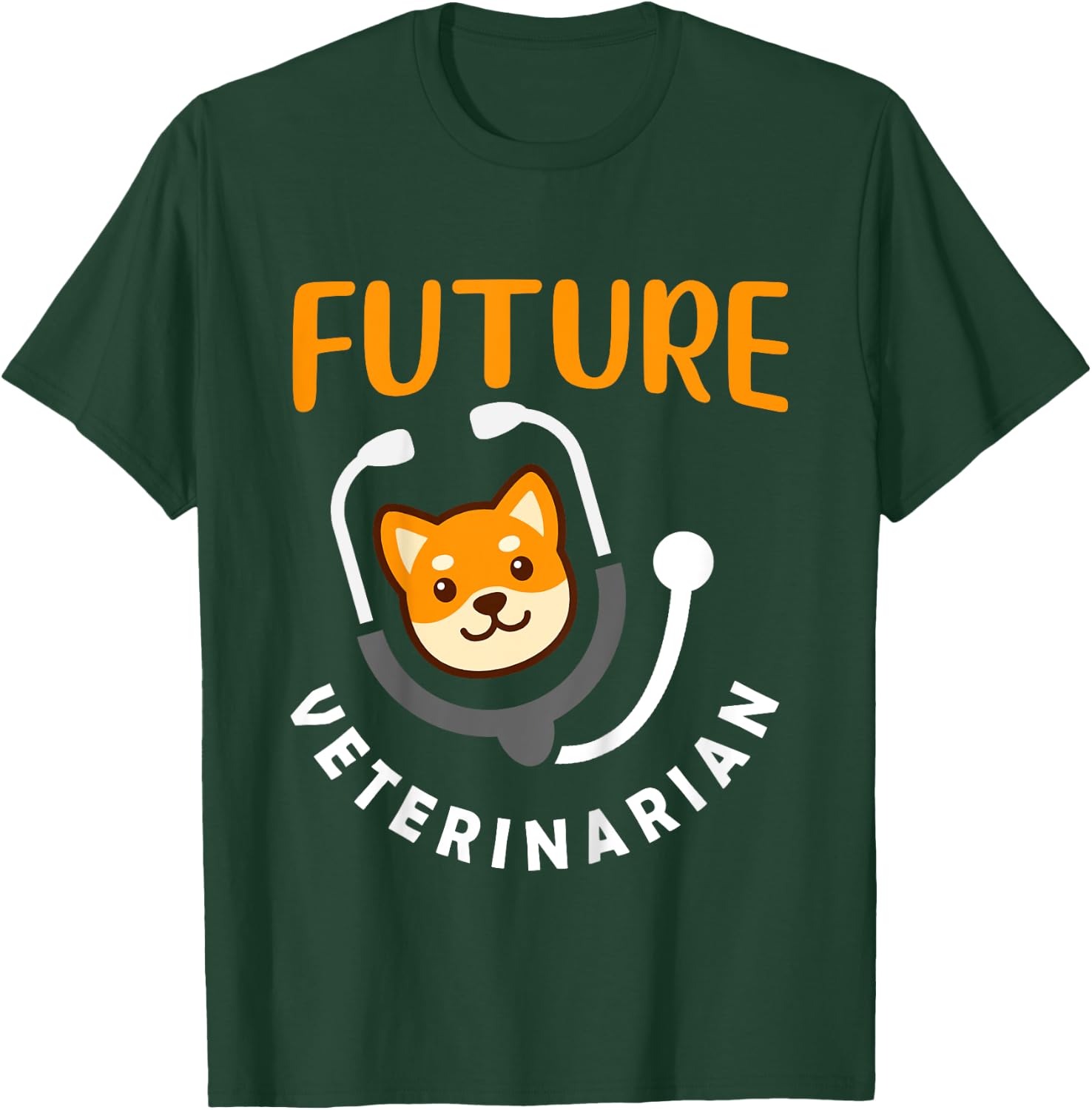 Kids Future Veterinarian Gift Vet Costume Kit Men Women Kids Vet T-Shirt - T-Shirt | Forest