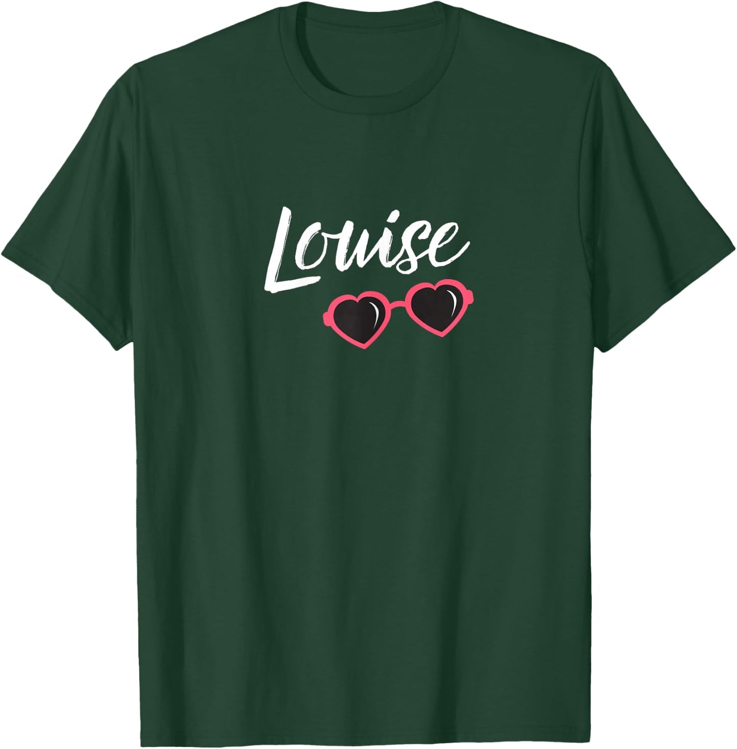 Louise Shirt Pink Glasses Cute Matching Best Friends T-Shirt - T-Shirt | Forest