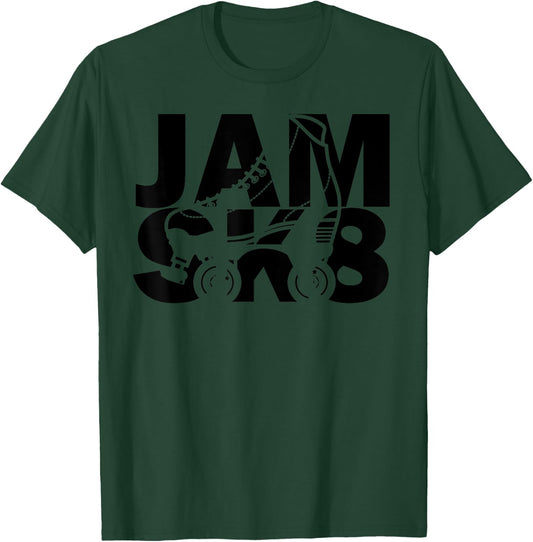 Roller Jam Skating Roller Skates 80s 90s T-Shirt - T-Shirt | Forest
