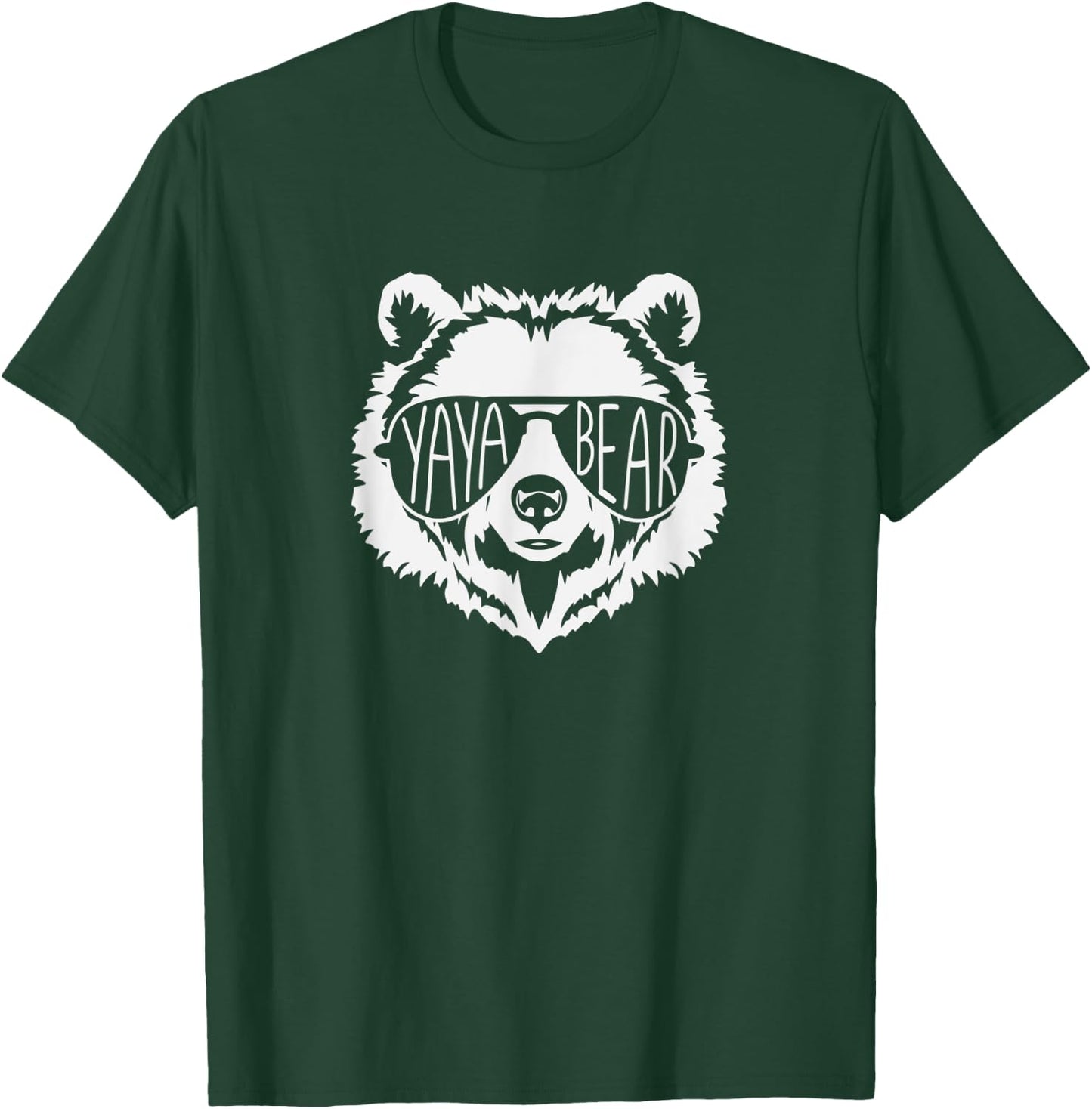 yaya Bear Face with Sunglasses T-Shirt - T-Shirt | Forest
