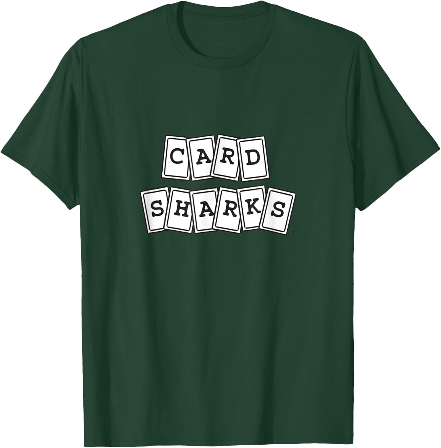 BUZZR Card Sharks Classic TV Game Show T-Shirt - T-Shirt | Forest