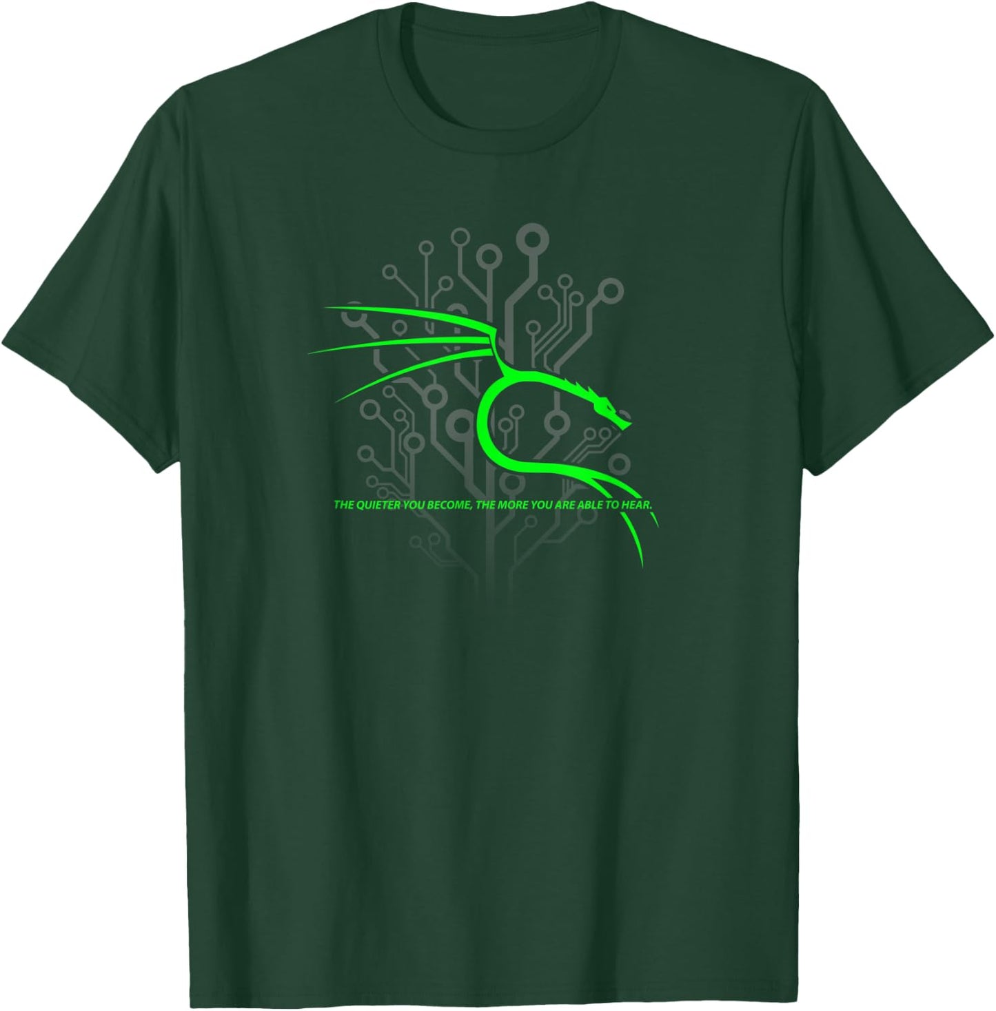 Backtrack Kali Linux with Dragon and Tagline - Green T-Shirt - T-Shirt | Forest
