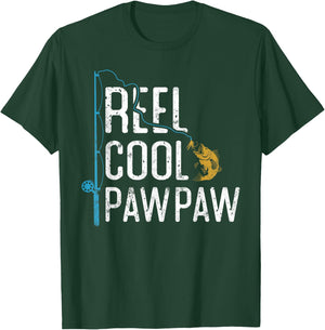 Fishing Reel cool Pawpaw Father’s Day gift Fisherman Pawpaw T-Shirt - T-Shirt | Forest