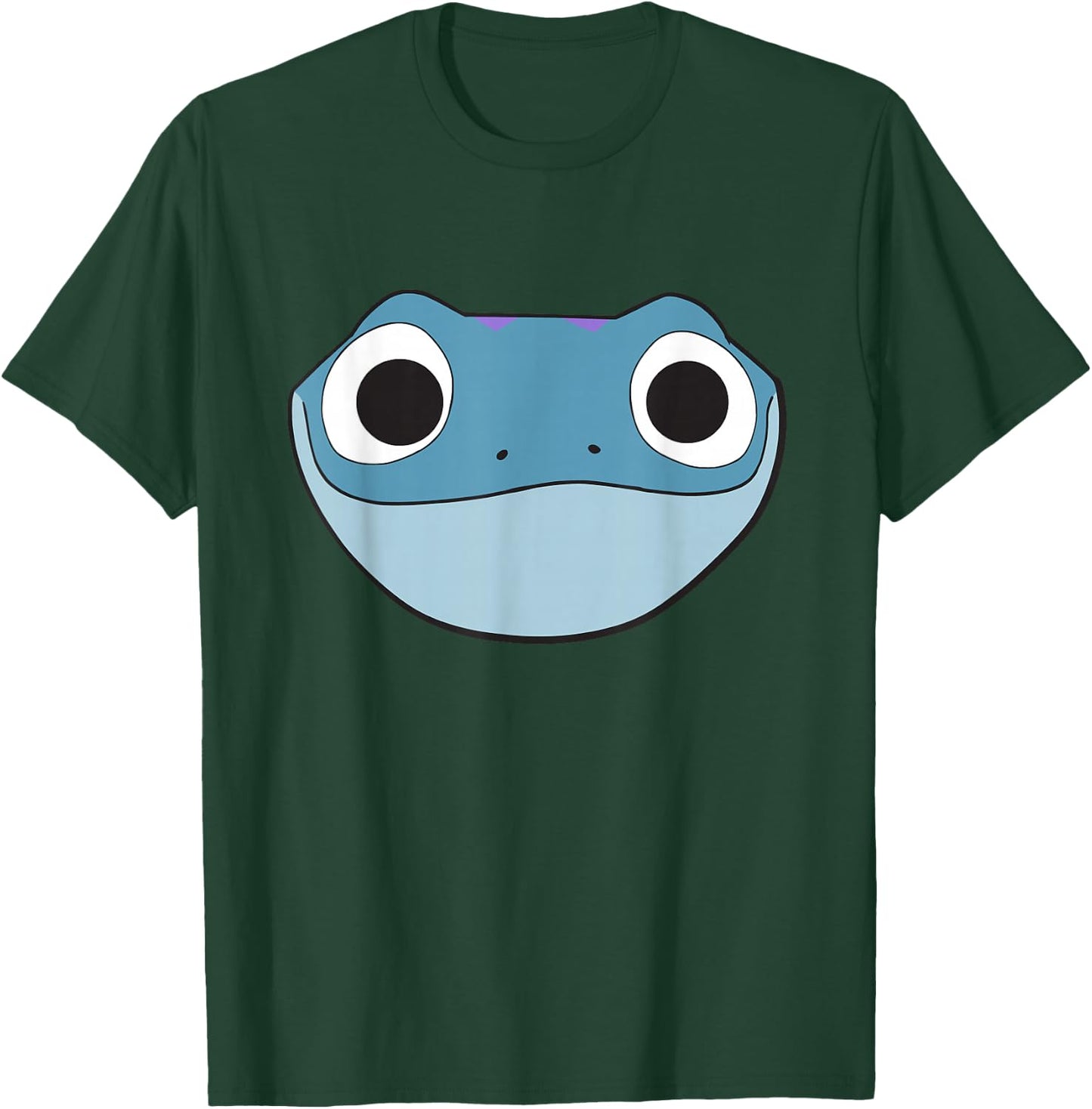 Disney Frozen 2 Bruni Cute Salamander Big Face T-Shirt - T-Shirt | Forest
