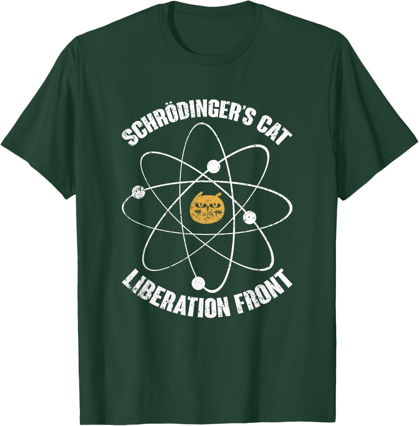 Schrödingers Cat Liberation Front Funny Physics T-Shirt - T-Shirt | Forest
