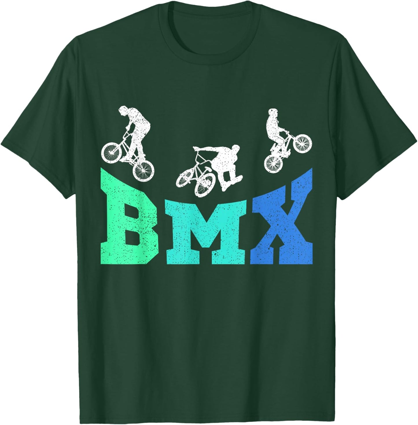 BMX Bike Bicycle Boys Kids Men T-Shirt - T-Shirt | Forest
