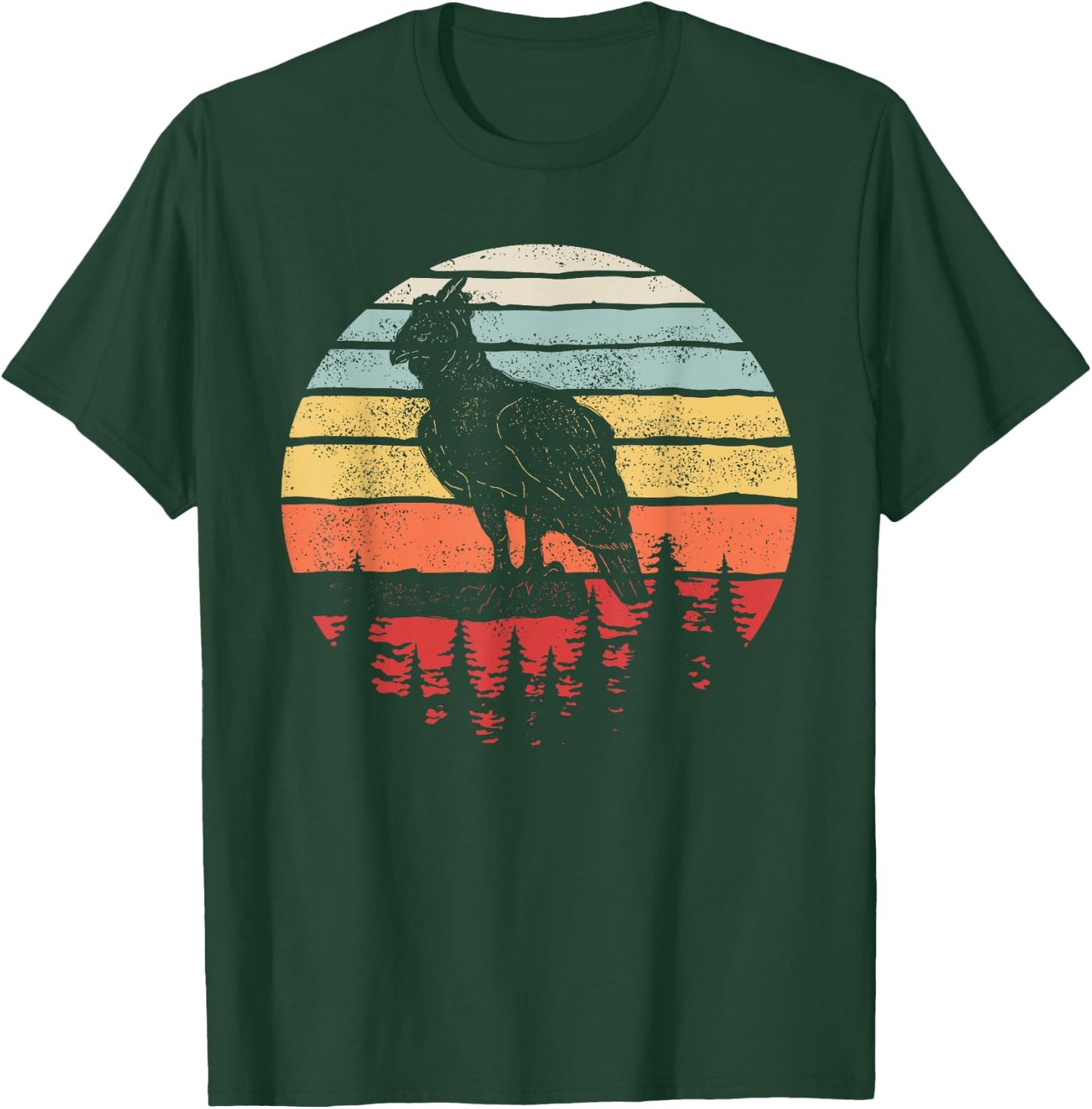 Vintage Retro Harpy Eagle T-Shirt - T-Shirt | Forest