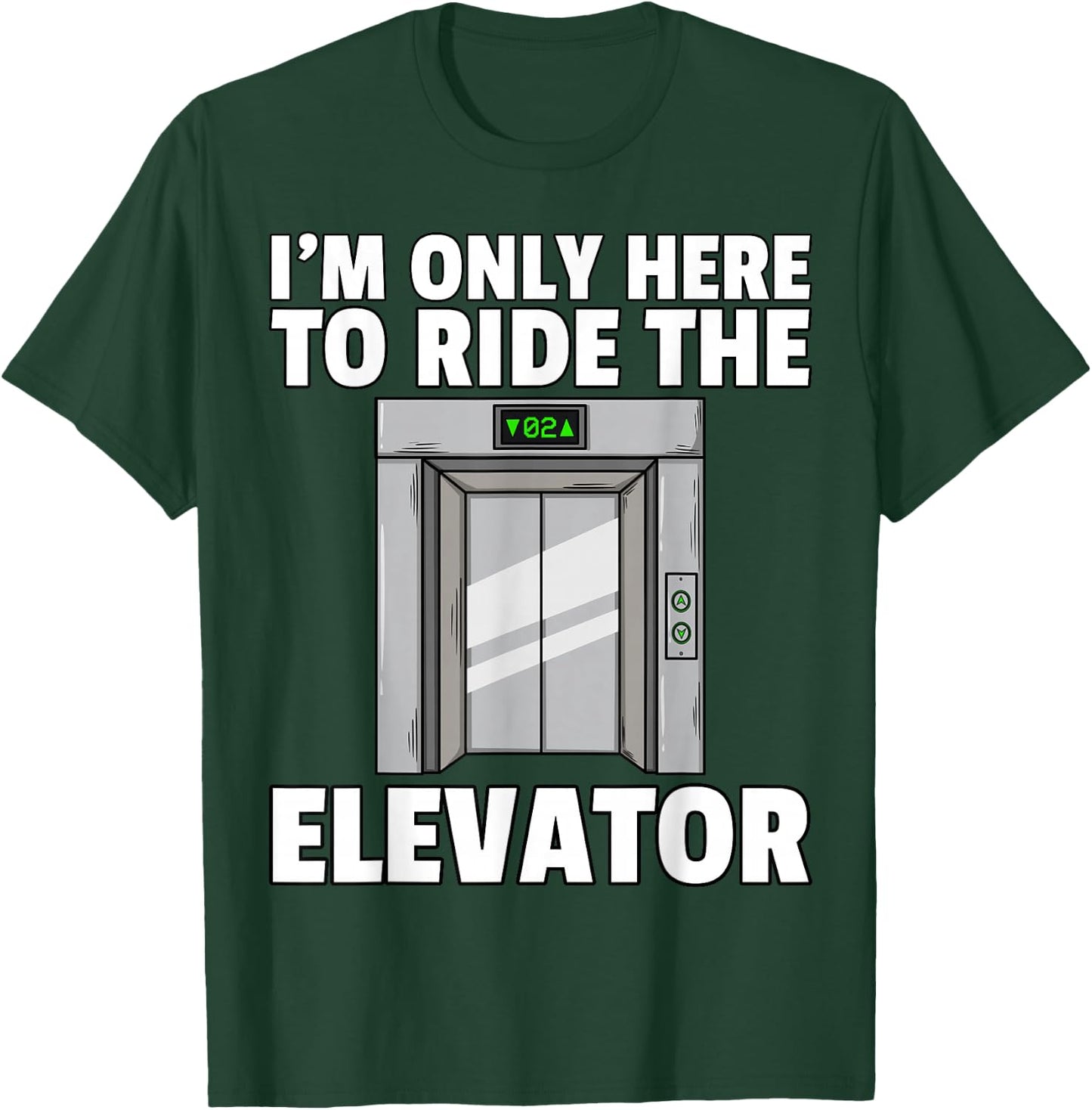 Elevator Buttons Mechanic Technician T-Shirt - T-Shirt | Forest