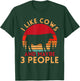 Funny Farmer Gift I Like Cows And Maybe 3 People Cow T-Shirt - T-Shirt | Forest