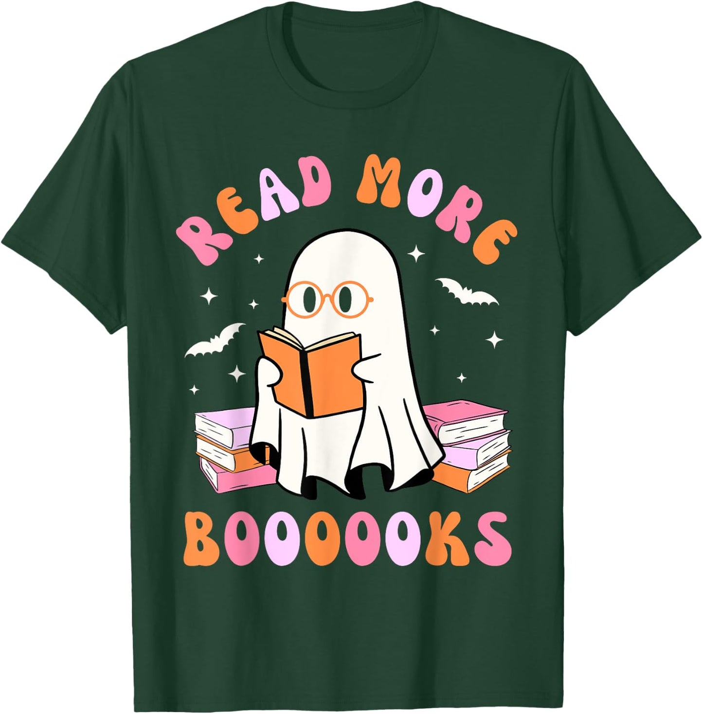 Read More Books Halloween Groovy Reading Kids T-Shirt - T-Shirt | Forest