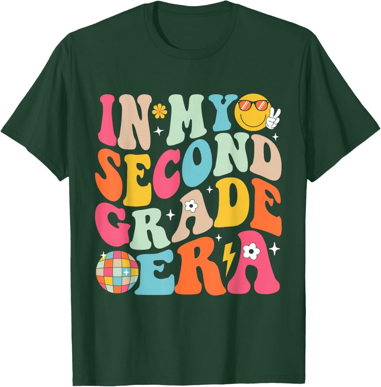 In My Second Grade Era Boys Girls Back To School 2nd Grade T-Shirt - T-Shirt | Forest