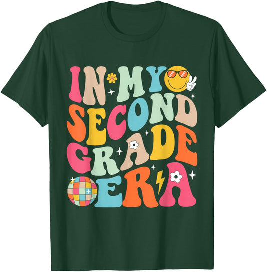 In My Second Grade Era Boys Girls Back To School 2nd Grade T-Shirt - T-Shirt | Forest