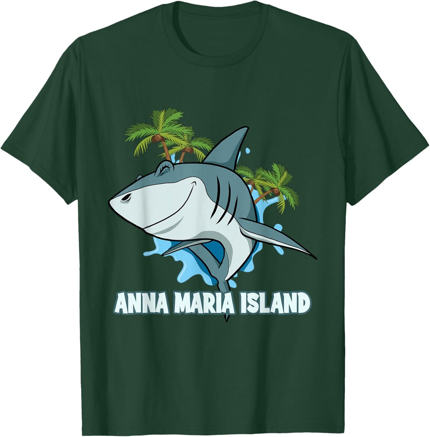 Anna Maria Island USA Shark Souvenir T-Shirt - T-Shirt | Forest