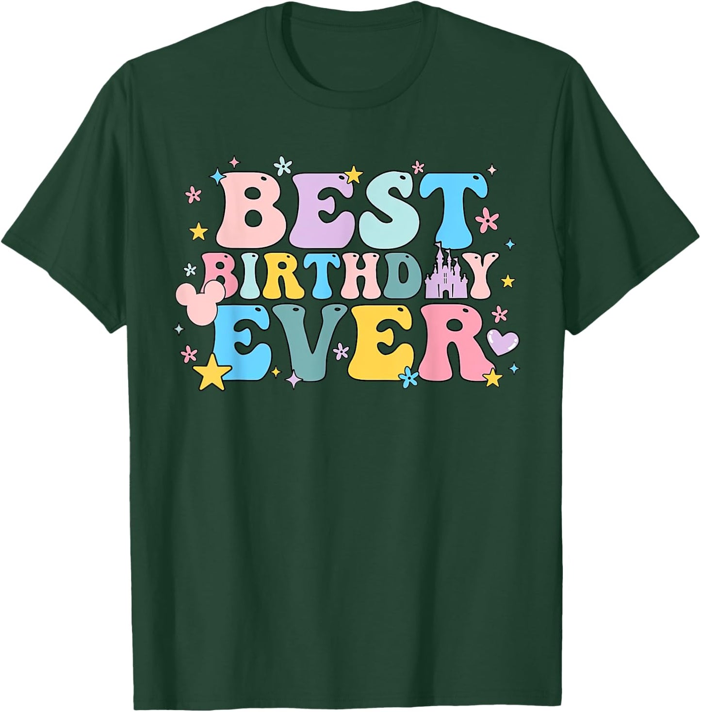 Best Birthday Ever Shirt - Adults' Black Cotton - Short Sleeve - Small - Birthday Occasion T-Shirt - T-Shirt | Forest