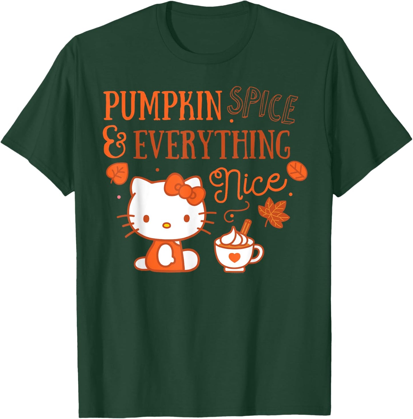 Hello Kitty Pumpkin Spice And Everything Nice T-Shirt - T-Shirt | Forest