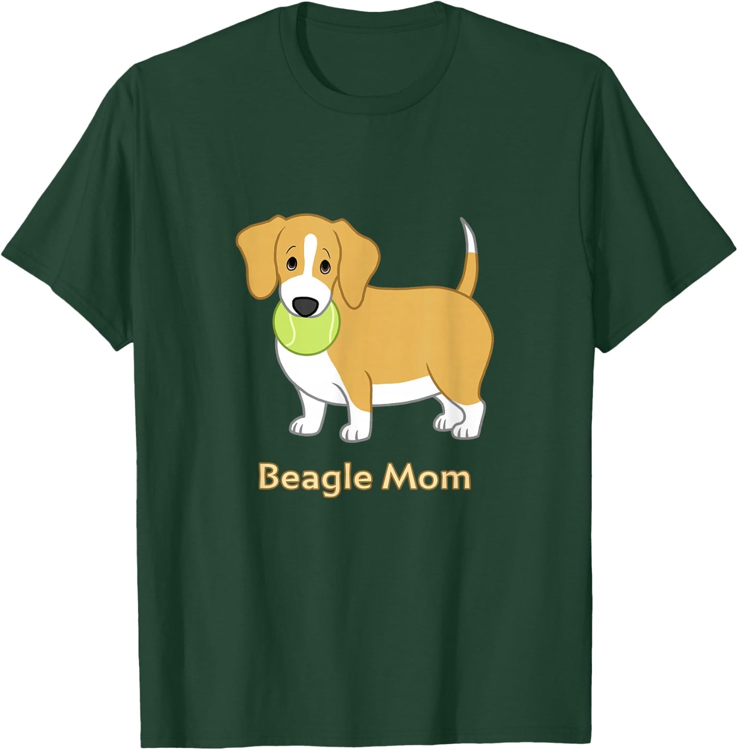 Funny Fat Lemon Yellow Beagle Mom Dog Lover T-Shirt - T-Shirt | Forest