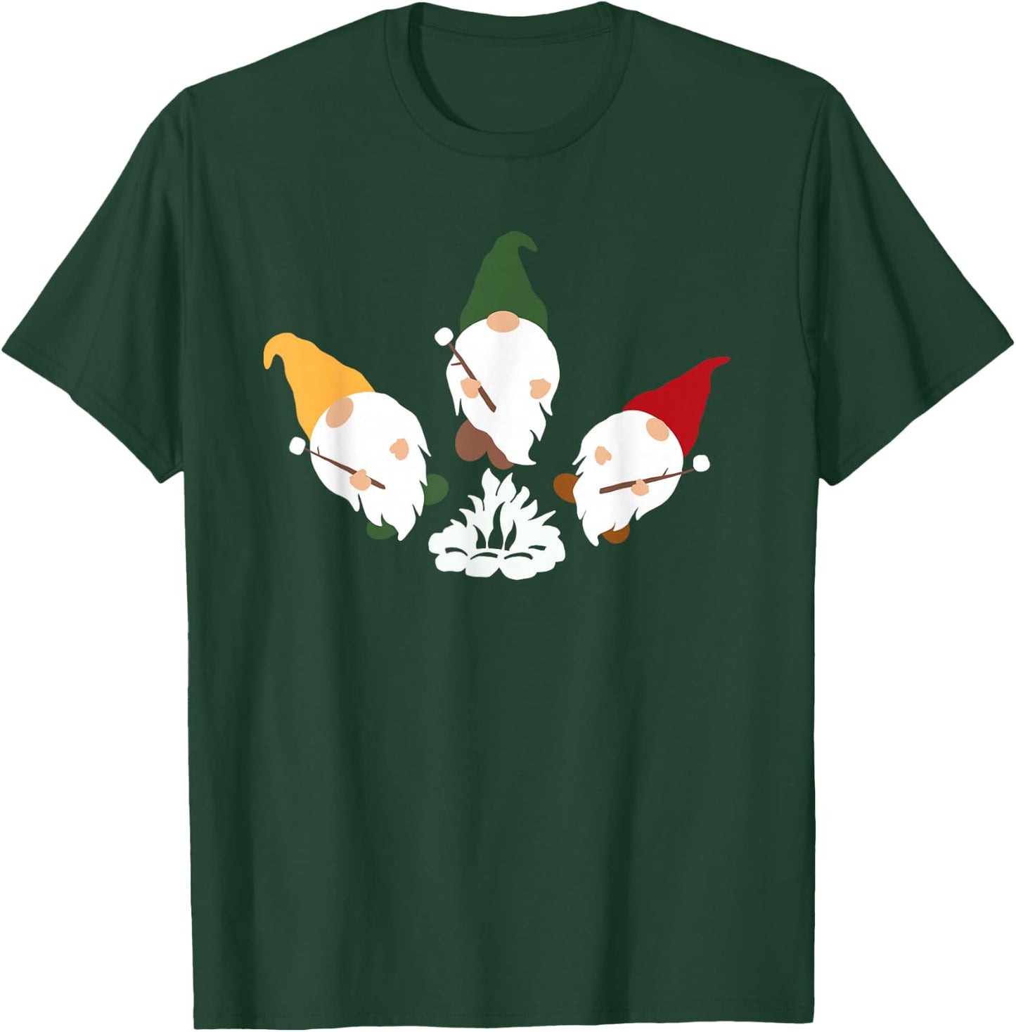Gnome Campfire T-Shirt - T-Shirt | Forest
