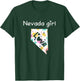 Nevada Girl Shirt I Love Nevada Home Gift T-Shirt - T-Shirt | Forest