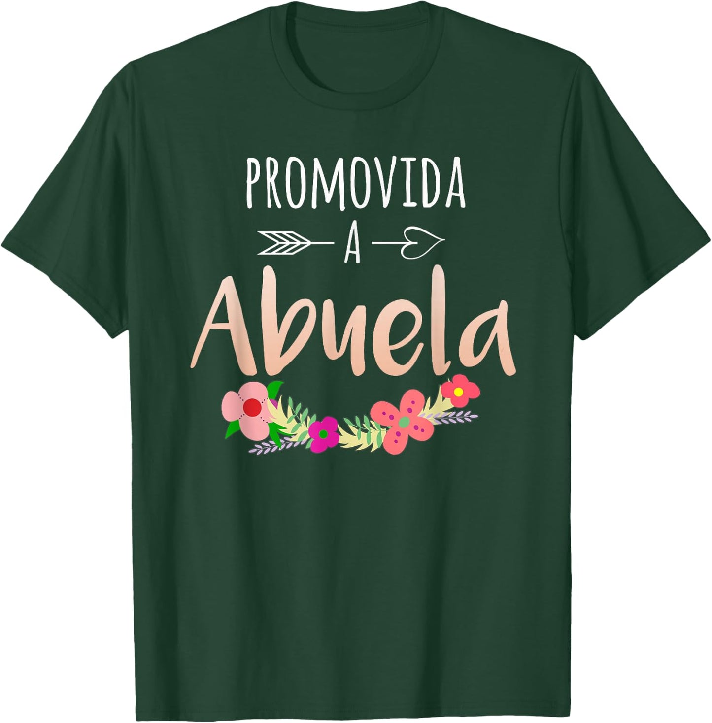 Promovida A Abuela Spanish Pregnancy Announcement Grandma T-Shirt - T-Shirt | Forest