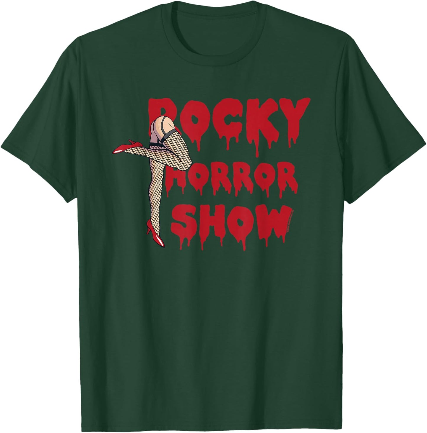 Rocky Horror Show Legs with Logo Block T-Shirt - T-Shirt | Forest