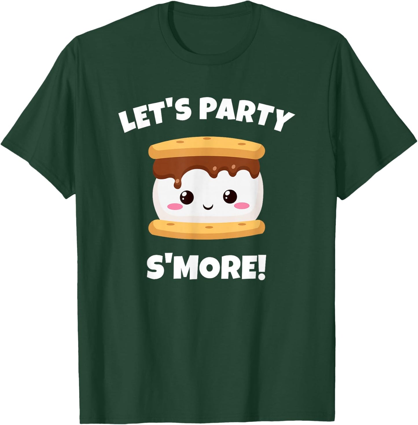 S'mores, Camping, Campfire - Let's Party S'More - Funny T-Shirt - T-Shirt | Forest