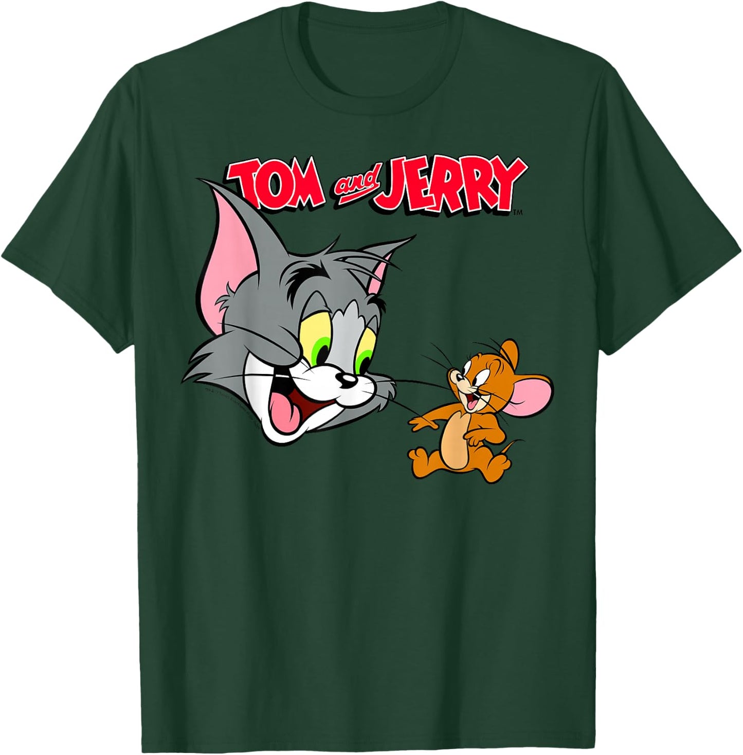 Tom and Jerry Logo Portrait T-Shirt - T-Shirt | Forest