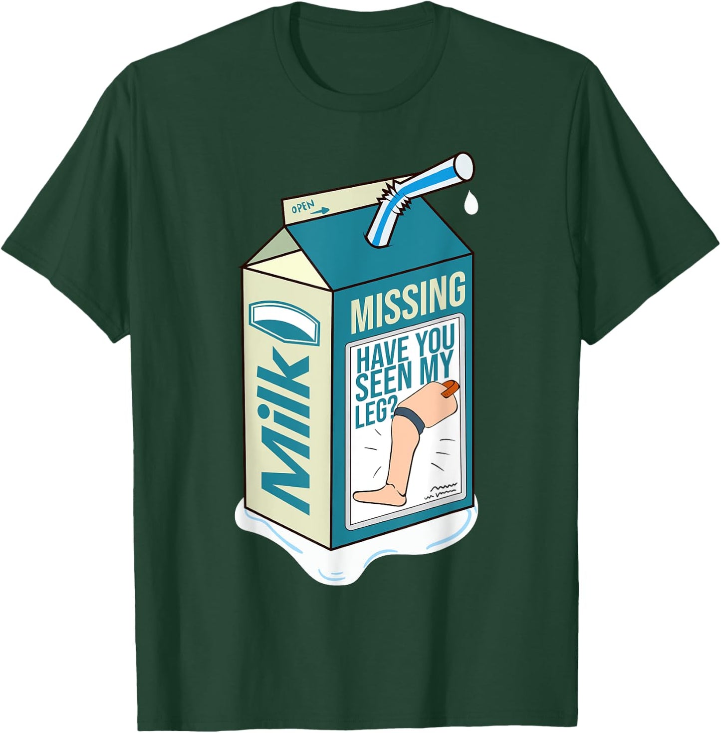 Amputee funny shirt Gift humor quote prosthetic joke T-Shirt - T-Shirt | Forest