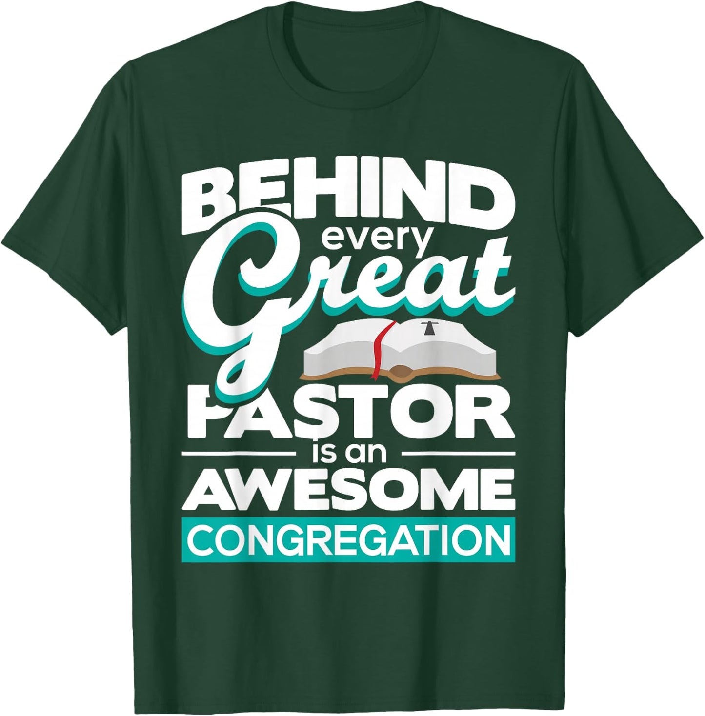 An Awesome Congregation - Pastor Preacher Minister T-Shirt - T-Shirt | Forest
