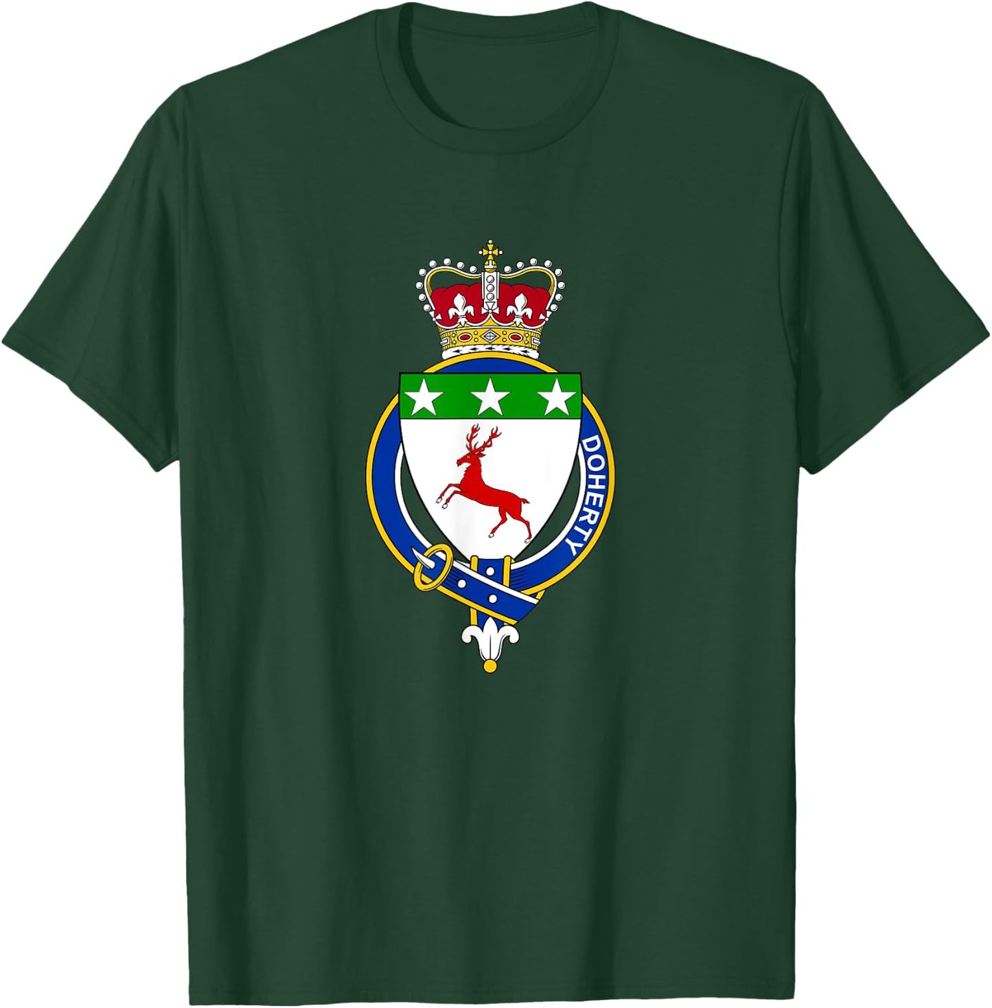 Doherty Coat of Arms - Family Crest T-Shirt - T-Shirt | Forest