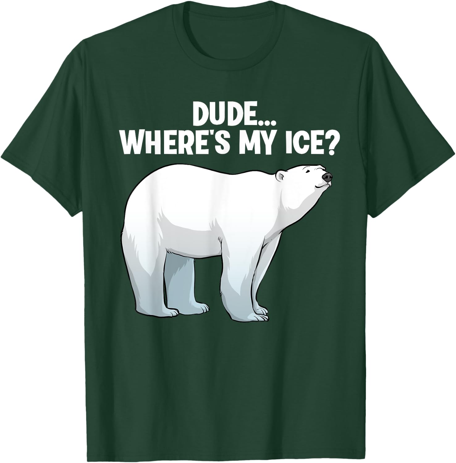 Funny Polar Bear Design Women Kids Polar Bear Lovers T-Shirt - T-Shirt | Forest