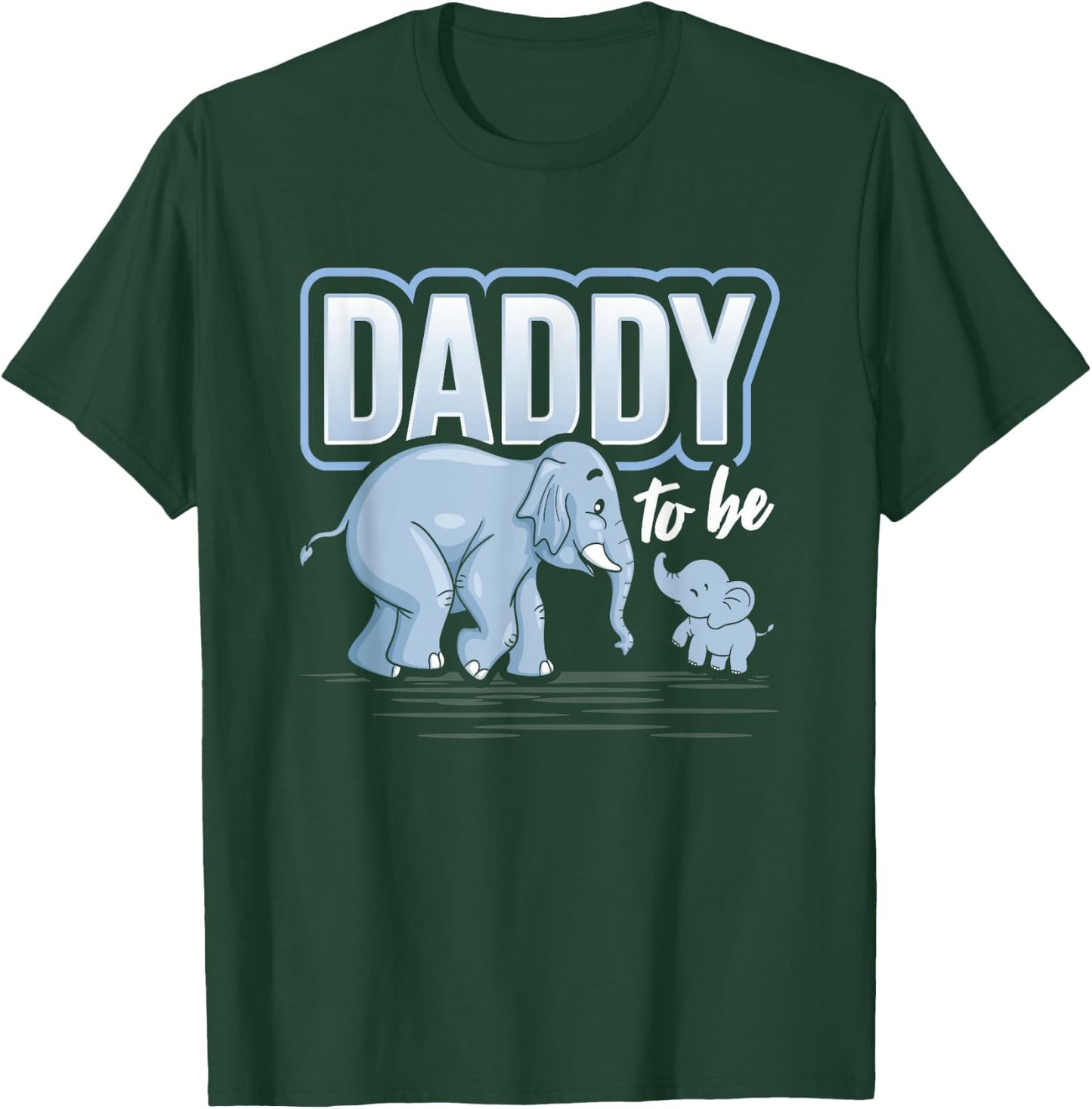 Daddy To Be Elephant Baby Shower Pregnancy Gift Soon To Be T-Shirt - T-Shirt | Forest