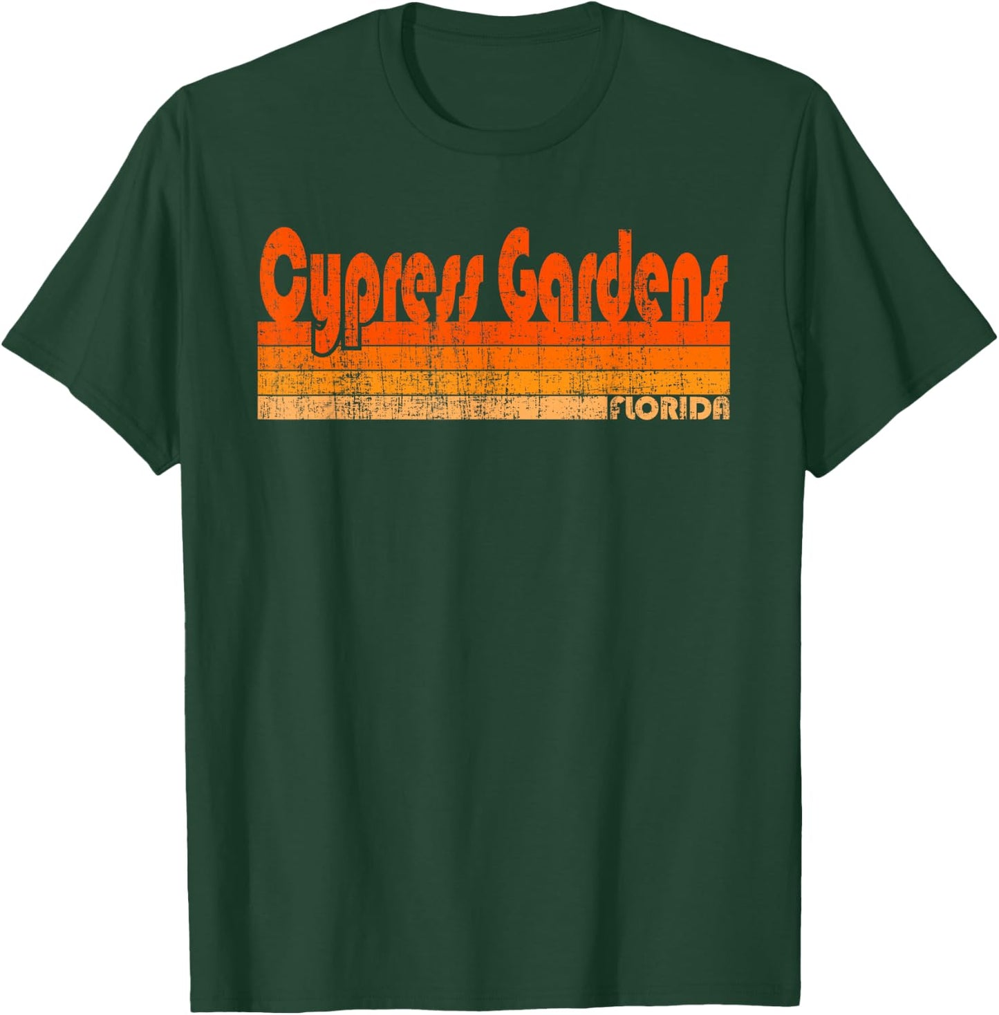 Cypress Gardens, Florida Retro 80s Style T-Shirt - T-Shirt | Forest