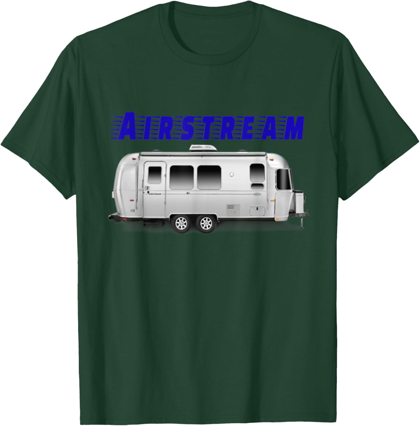 Nice vintage Airstream camping trailer . T-Shirt - T-Shirt | Forest
