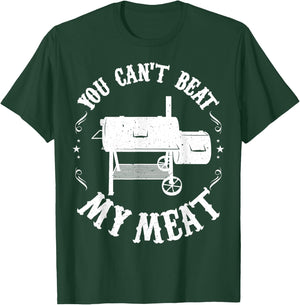 Funny BBQ Pit Reverse Flow Smoker Accessory Dad Grill T-Shirt - T-Shirt | Forest