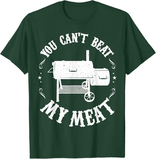 Funny BBQ Pit Reverse Flow Smoker Accessory Dad Grill T-Shirt - T-Shirt | Forest