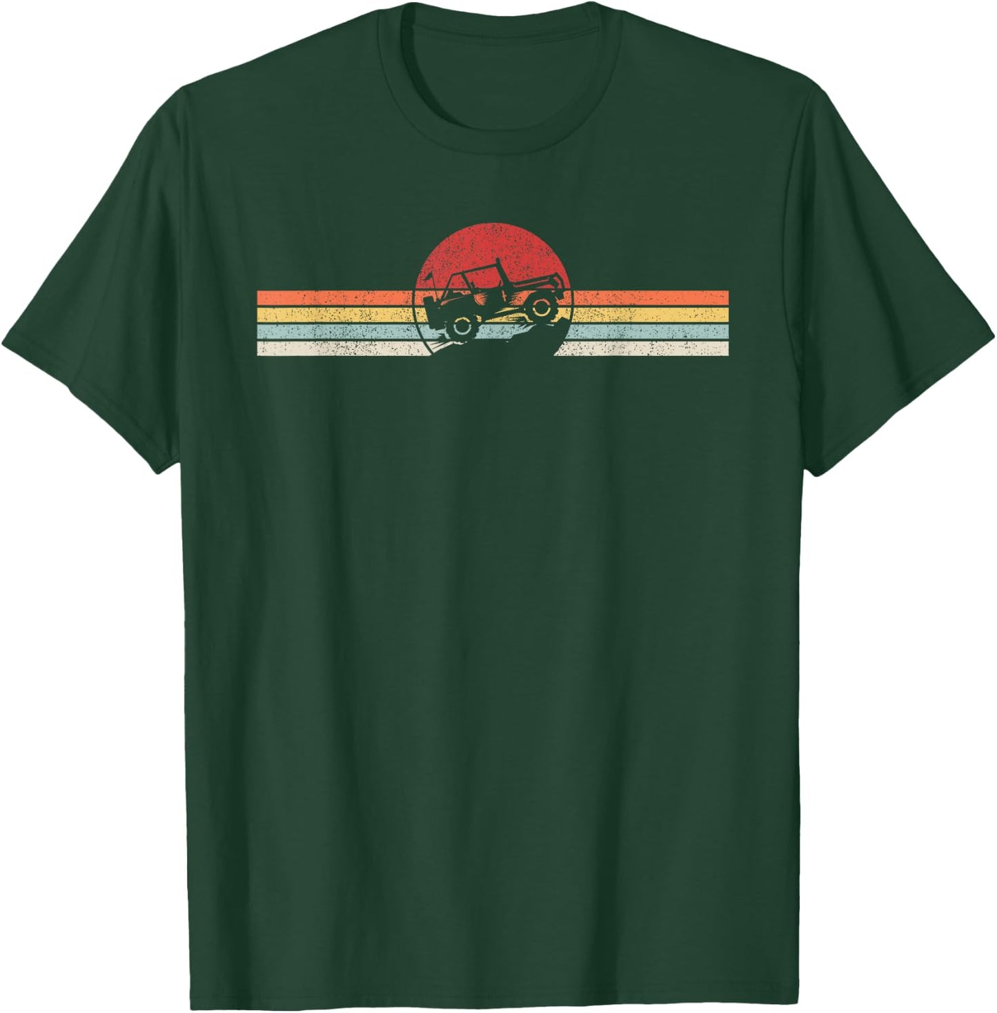 Vintage Retro Off Road Shirt Off Road 4X4 T-Shirt - T-Shirt | Forest