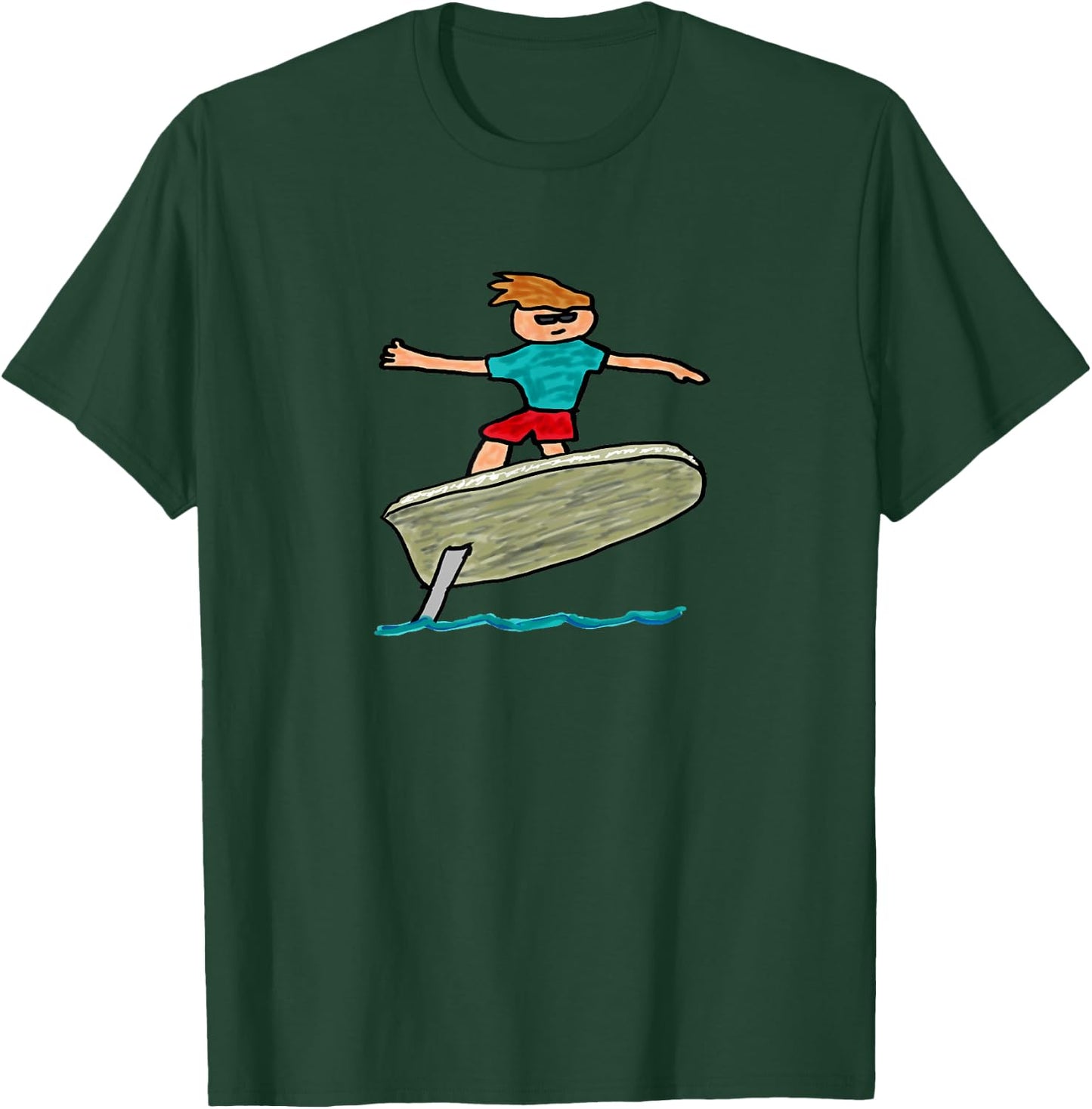 eFoil Surfing T-Shirt - T-Shirt | Forest
