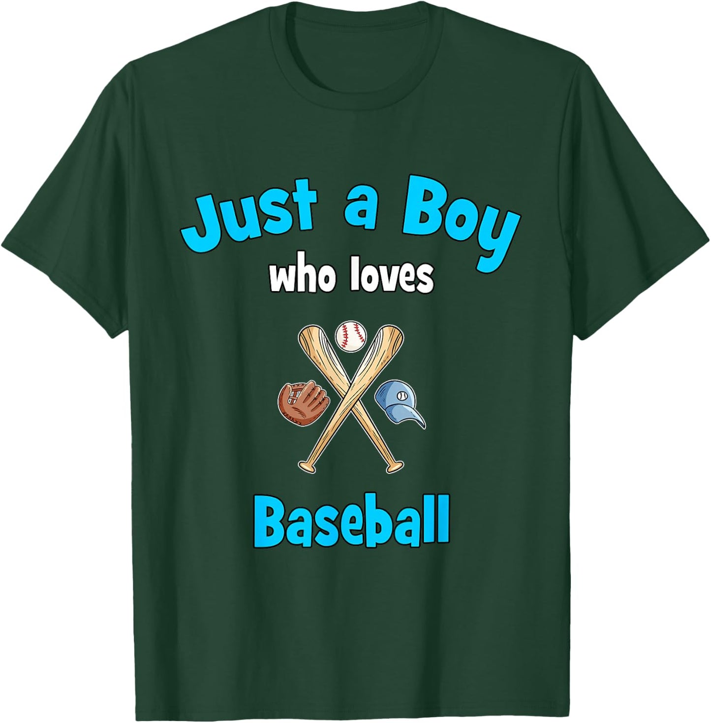 Boys Baseball Shirt | Kids Baseball T-Shirt - T-Shirt | Forest