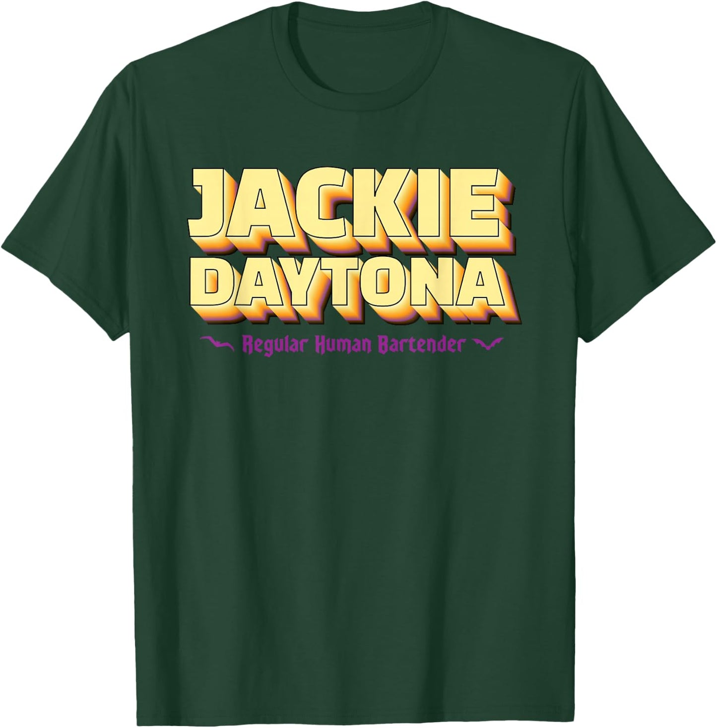 Jackie Daytona Regular Human Bartender Retro Design T-Shirt - T-Shirt | Forest