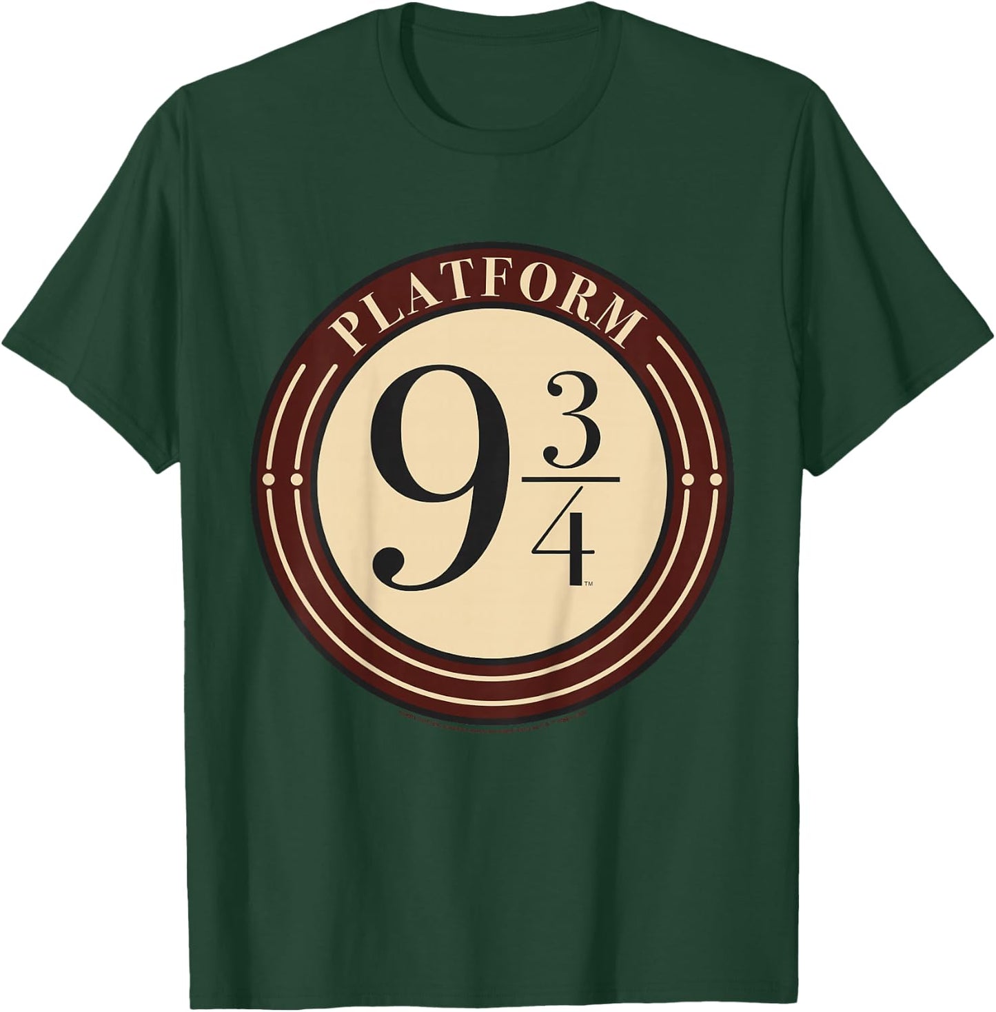 Kids Harry Potter Platform 9 &3/4 Simple Logo T-Shirt - T-Shirt | Forest