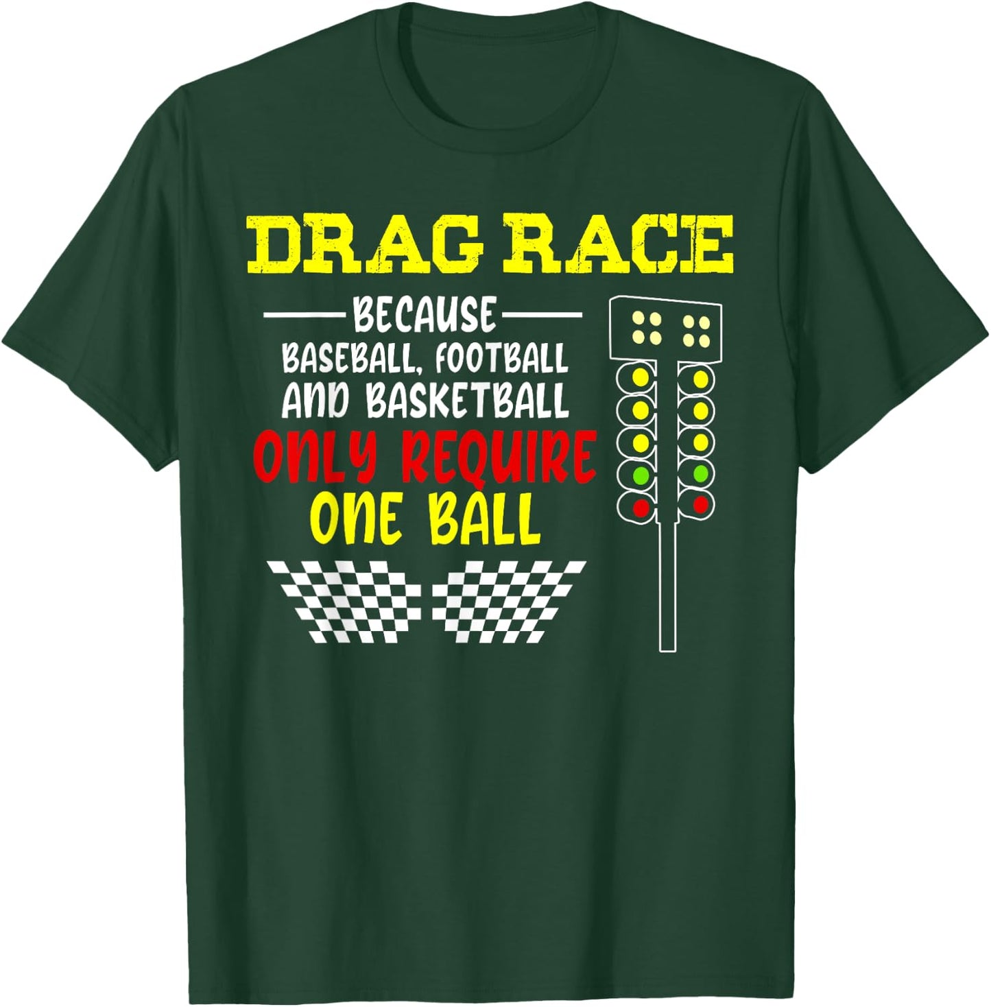 Drag Racing Christmas Tree design, Racing design, Horsepower T-Shirt - T-Shirt | Forest