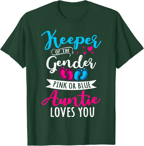 Keeper of The Gender Auntie Loves You Aunt Baby Announcement Small