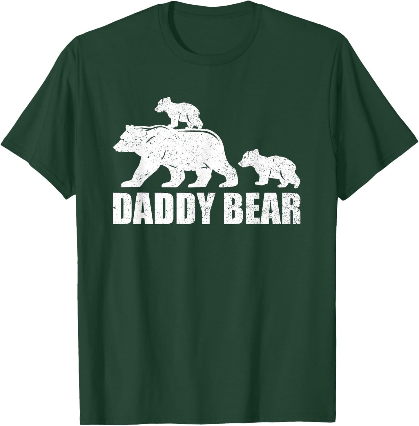 Daddy Bear 2 Cubs Shirt Daddy Bear Twin Dad 2 Kids T-Shirt - T-Shirt | Forest