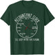 Funny Accountant Clock Gift CPA Accounting Men Women T-Shirt - T-Shirt | Forest
